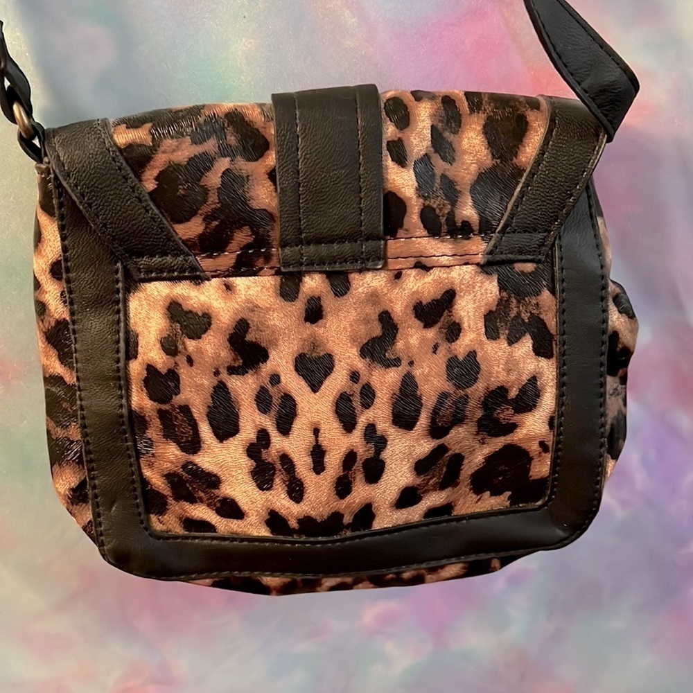 Jules & James Small Brown Animal Print Cross Body Bag Purse - Picture 6 of 6